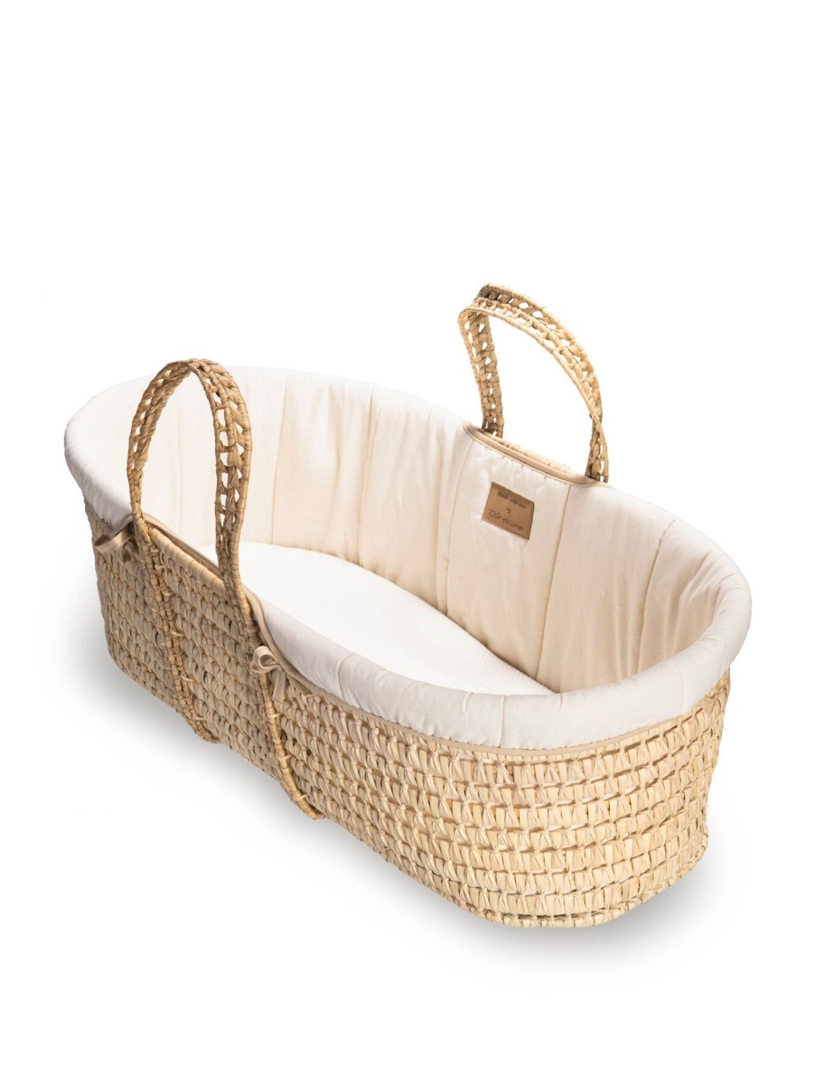 Kids Clair de Lune Furniture & Accessories | Organic Palm Moses Basket Cream