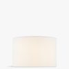 Home & Tech Dar Lighting Light Shades | Dimple Linen Drum Shade 38Cm White