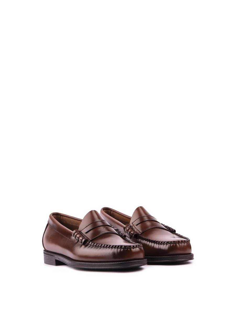 Men Bass Formal Shoes | Bass Larson Moc Penny Shoes Brown