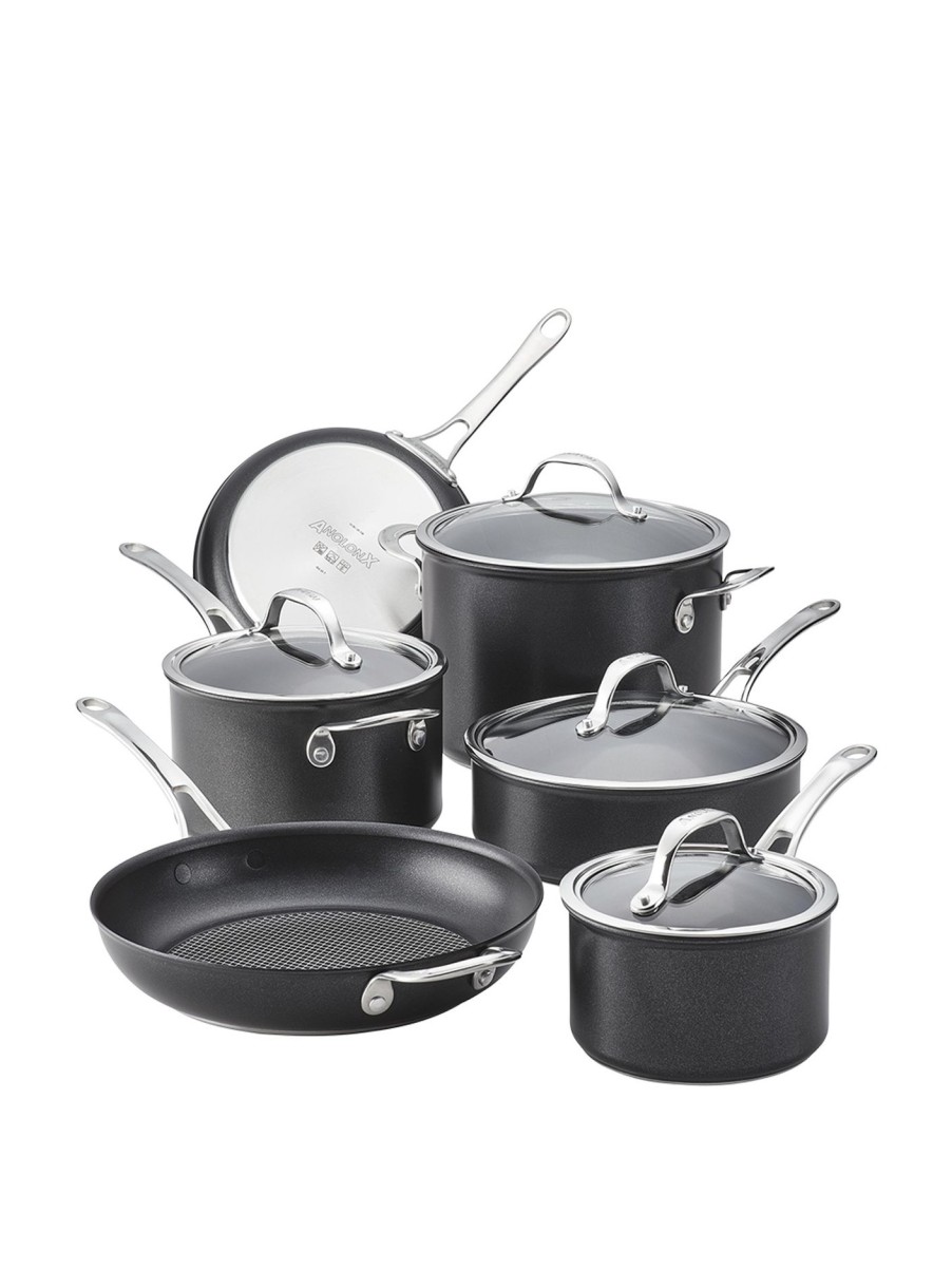 Home & Tech Anolon Cookware | Anolon X Non Stick 6 Piece Cookware Set Black