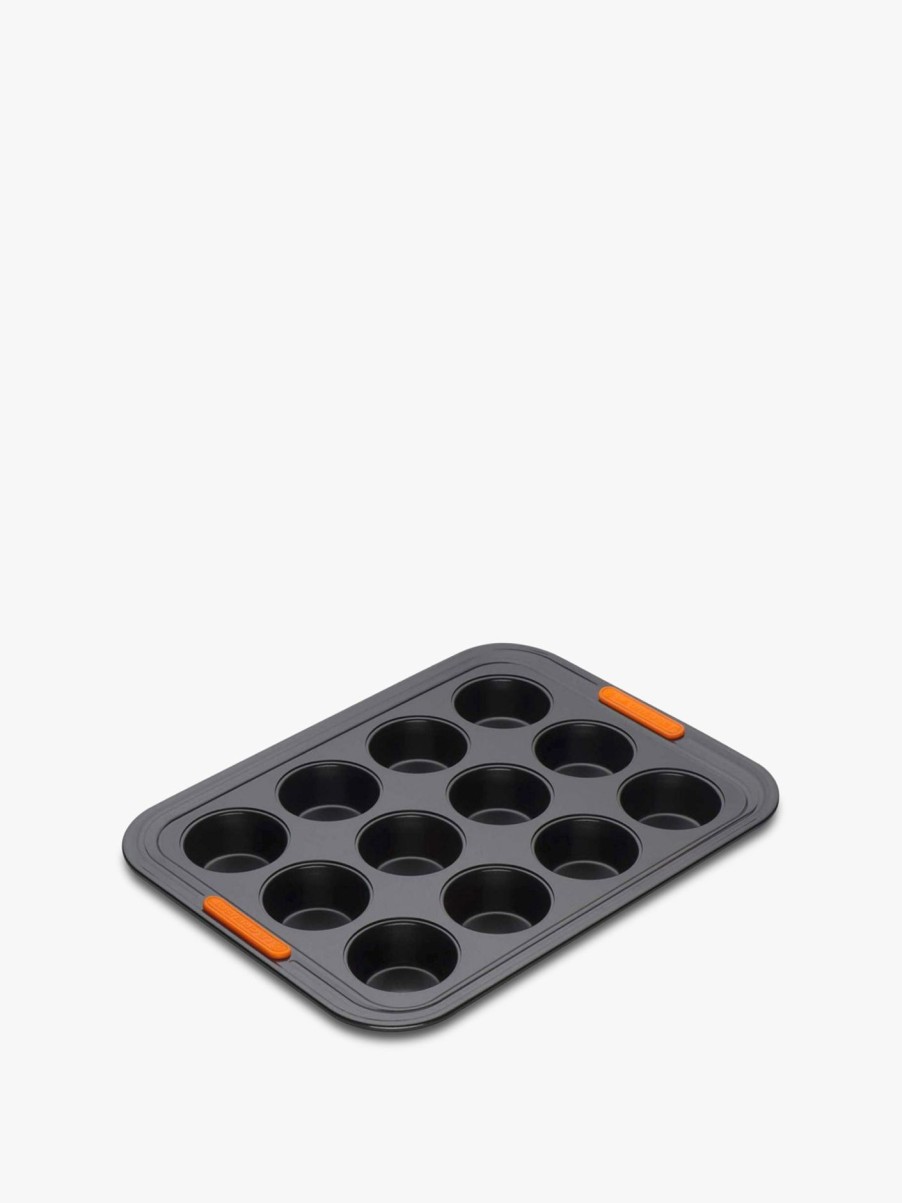 Home & Tech Le Creuset Baking | 12 Cup Mini Muffin Tray Satin Black