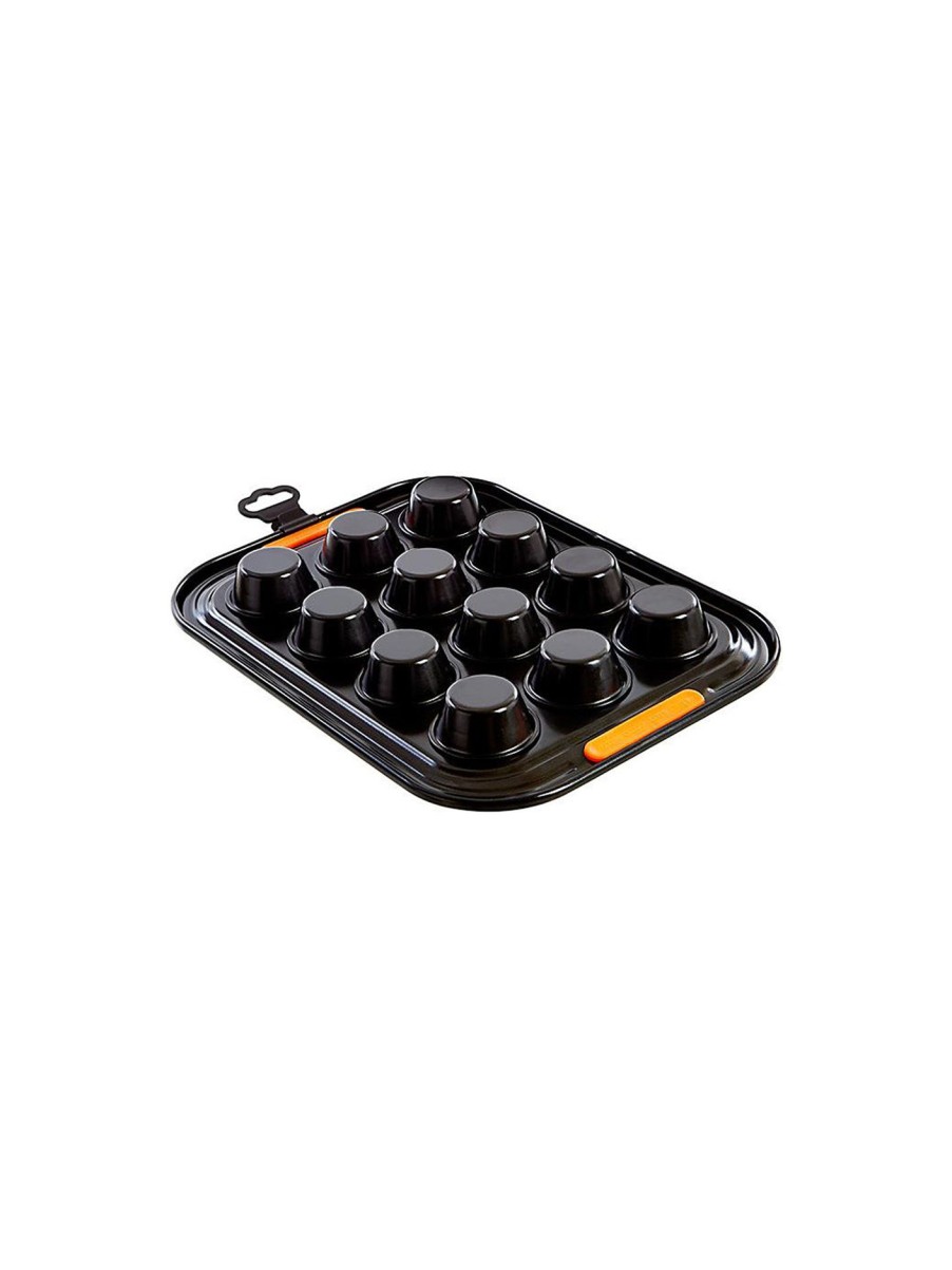 Home & Tech Le Creuset Baking | 12 Cup Mini Muffin Tray Satin Black