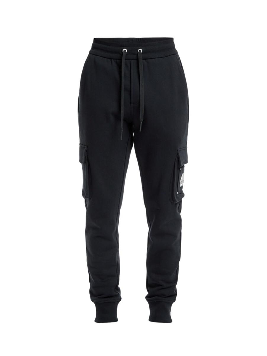 Men Moose Knuckles Trousers & Shorts | Hartsfield Cargo Jogger Black