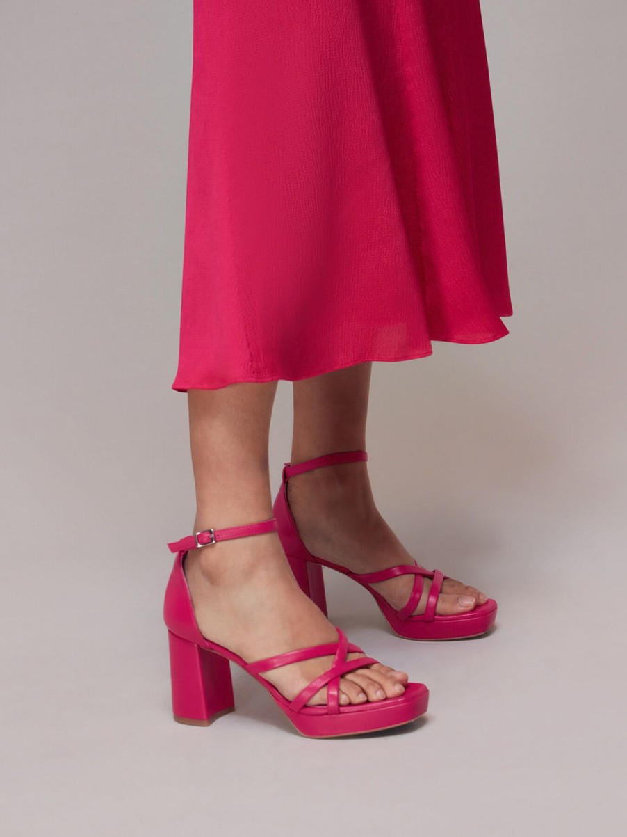 Women Whistles Heels | Selene Platform Heeled Sandal Pink