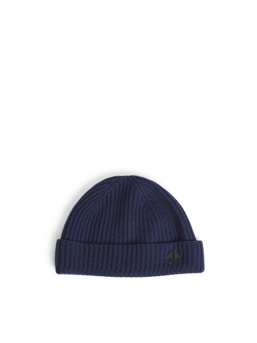 Men Moose Knuckles Hats | Trimble Beanie Navy