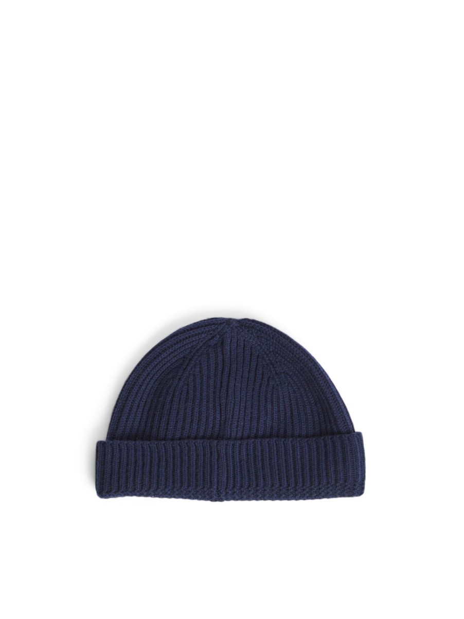 Men Moose Knuckles Hats | Trimble Beanie Navy