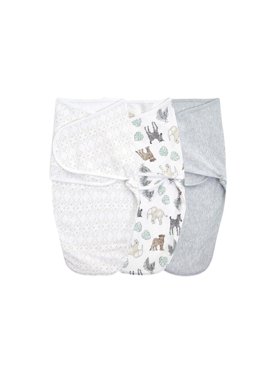 Kids aden + anais Bathing & Changing | Essential Wrap Swadles 3-Pack Toile