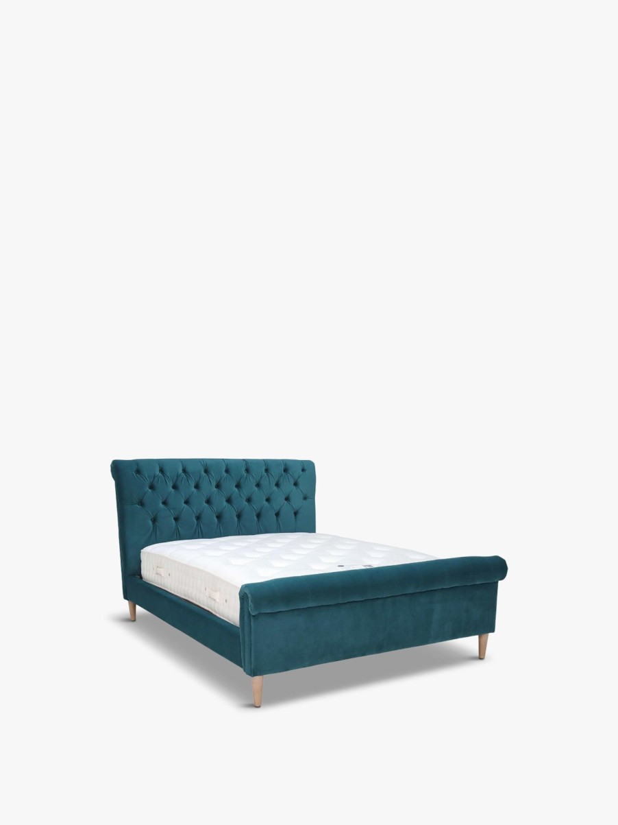 Furniture & Outdoor Barker and Stonehouse Bed Frames | Hadley High End Bed Frame, Super King Blue