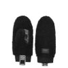 Women UGG Gloves | Ugg Fluff Mittens Logo Tape Black