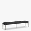 Furniture & Outdoor Barker and Stonehouse Dining Bench | Ophelia 200Cm Low Bench, Velutto Graphite Black