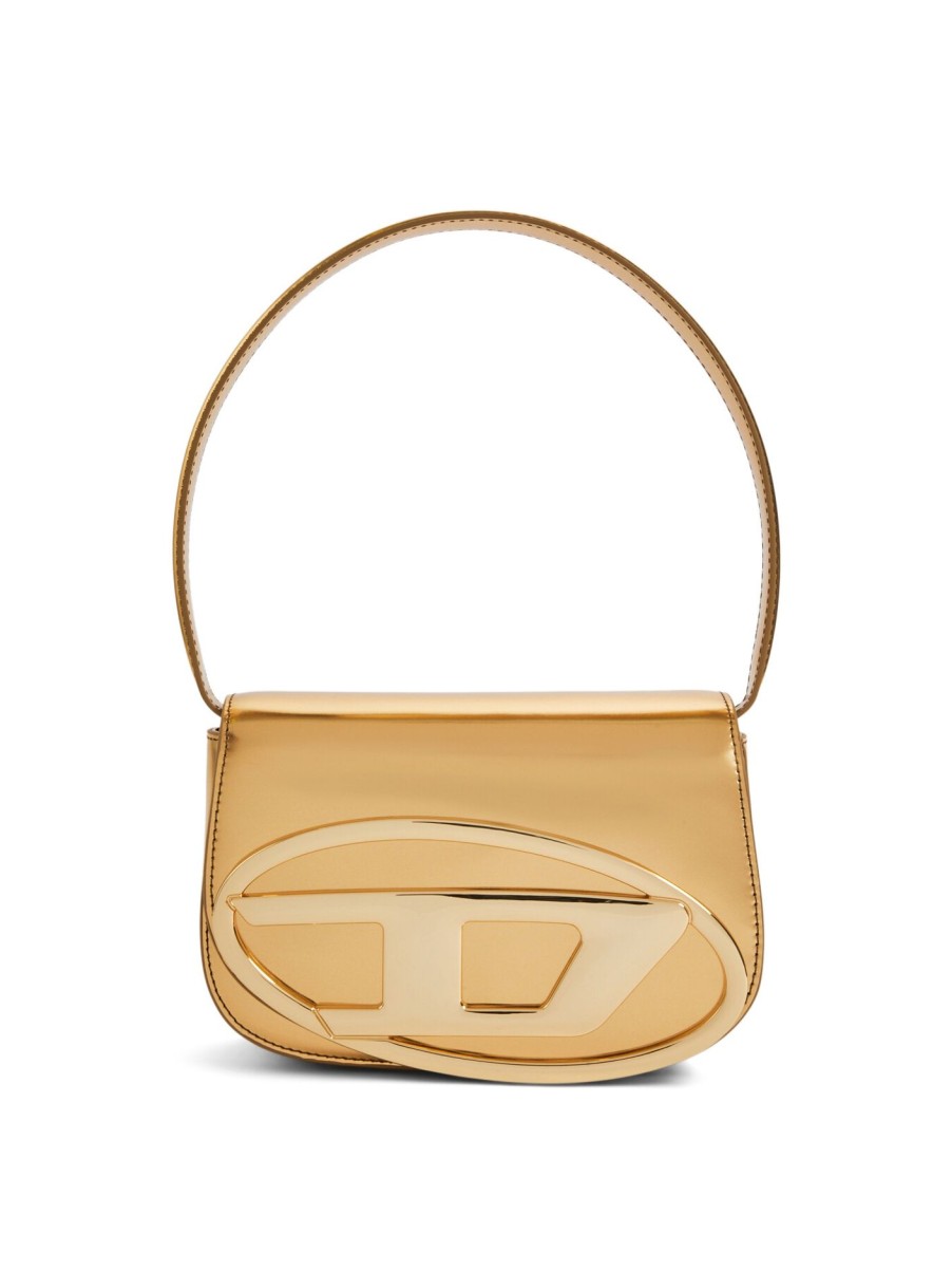 Women Diesel Shoulder Bags | 1Dr Iconic Shoulder Bag Gold