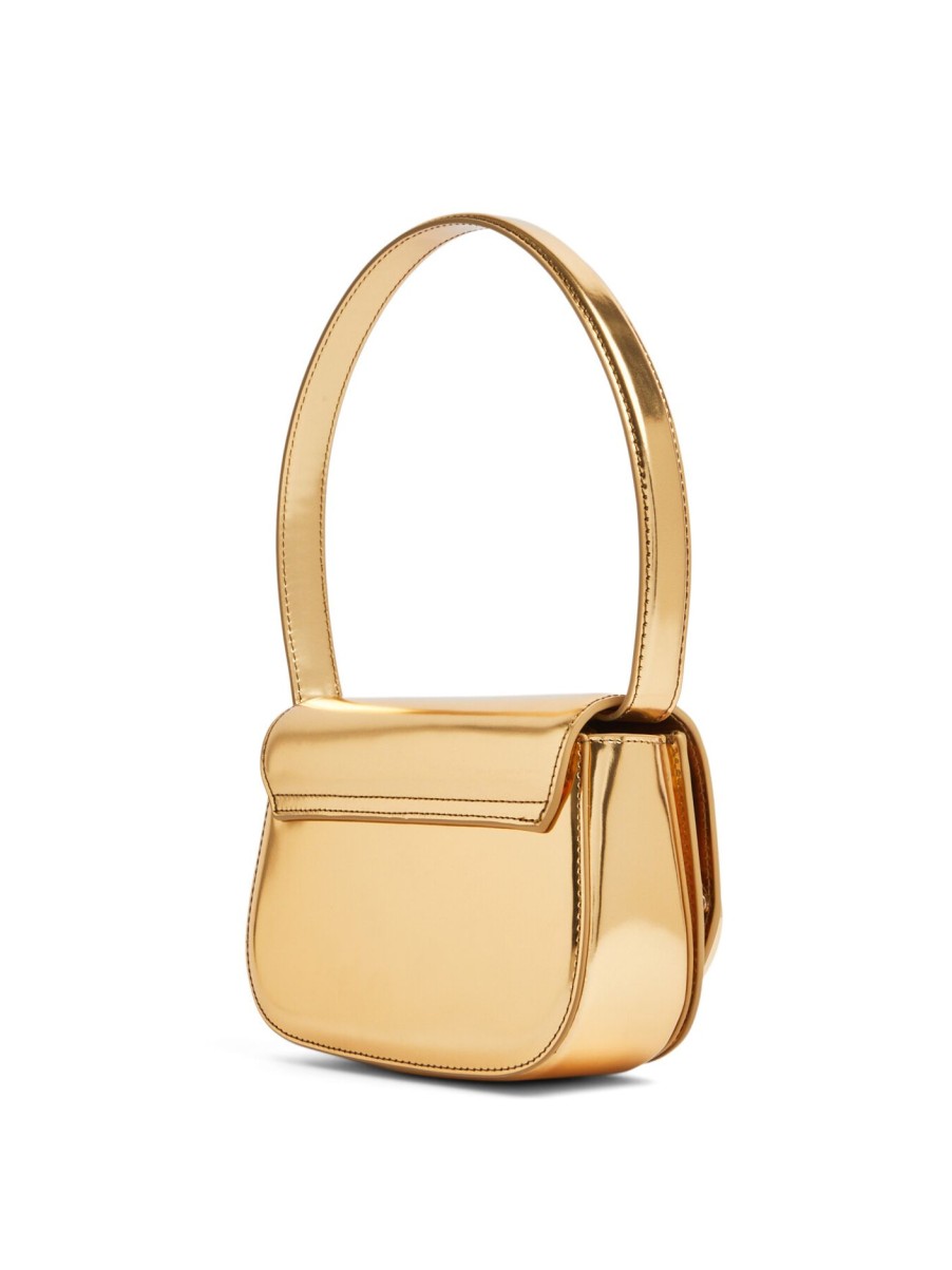 Women Diesel Shoulder Bags | 1Dr Iconic Shoulder Bag Gold