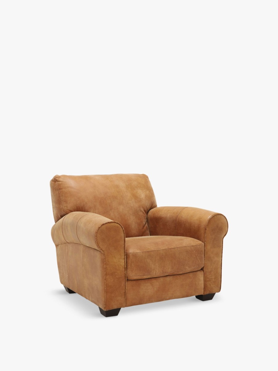 Furniture & Outdoor Barker and Stonehouse Armchairs | New Houston Leather Armchair Hewlett Ranch