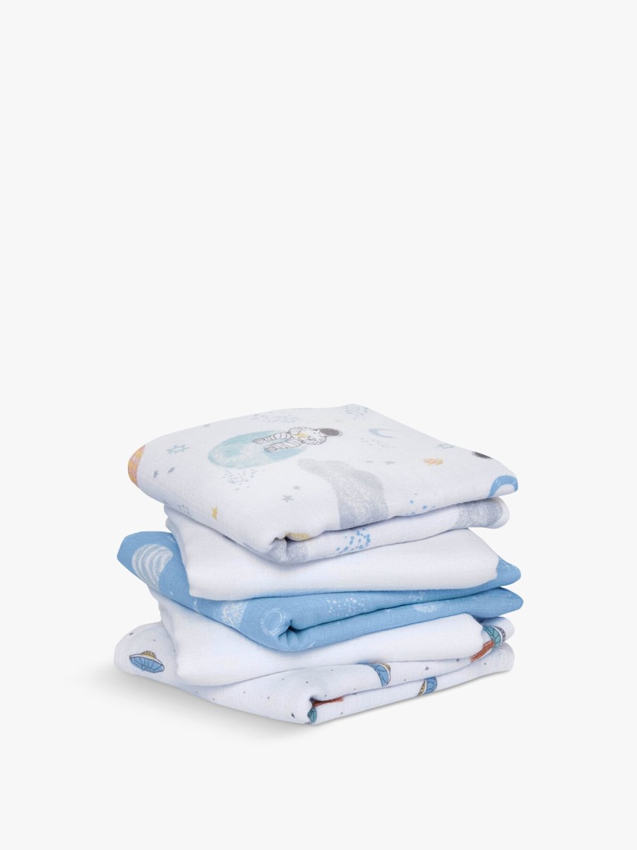 Kids aden + anais Feeding & Healthcare | Muslin Squares 5-Pack Space Explorers