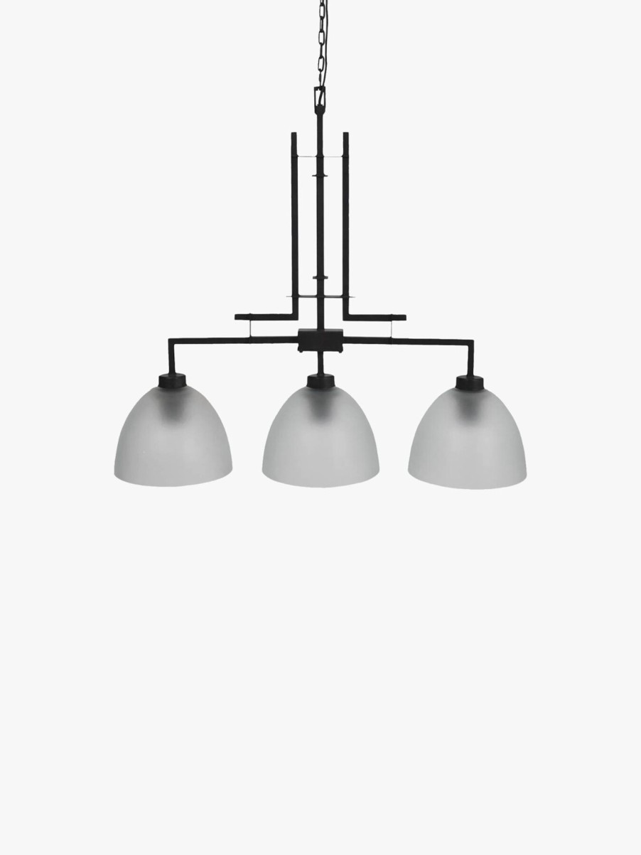 Home & Tech Libra Interiors Ceiling Lights | Congleton Triple Glass Pendant Lamp Multi