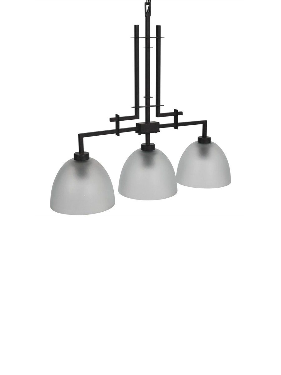 Home & Tech Libra Interiors Ceiling Lights | Congleton Triple Glass Pendant Lamp Multi