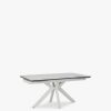 Furniture & Outdoor Barker and Stonehouse Extending Dining Tables | Salerno Extending Dining Table, Matte Staturio And White