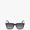 Men Tom Ford Men's Men'S Sunglasses | Garrett Acetate Mens Sunglasses Shiny Black / Gradient Smoke