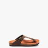 Men V.gan Sandals | V.Gan Vegan Pea Footbed Sandals Brown