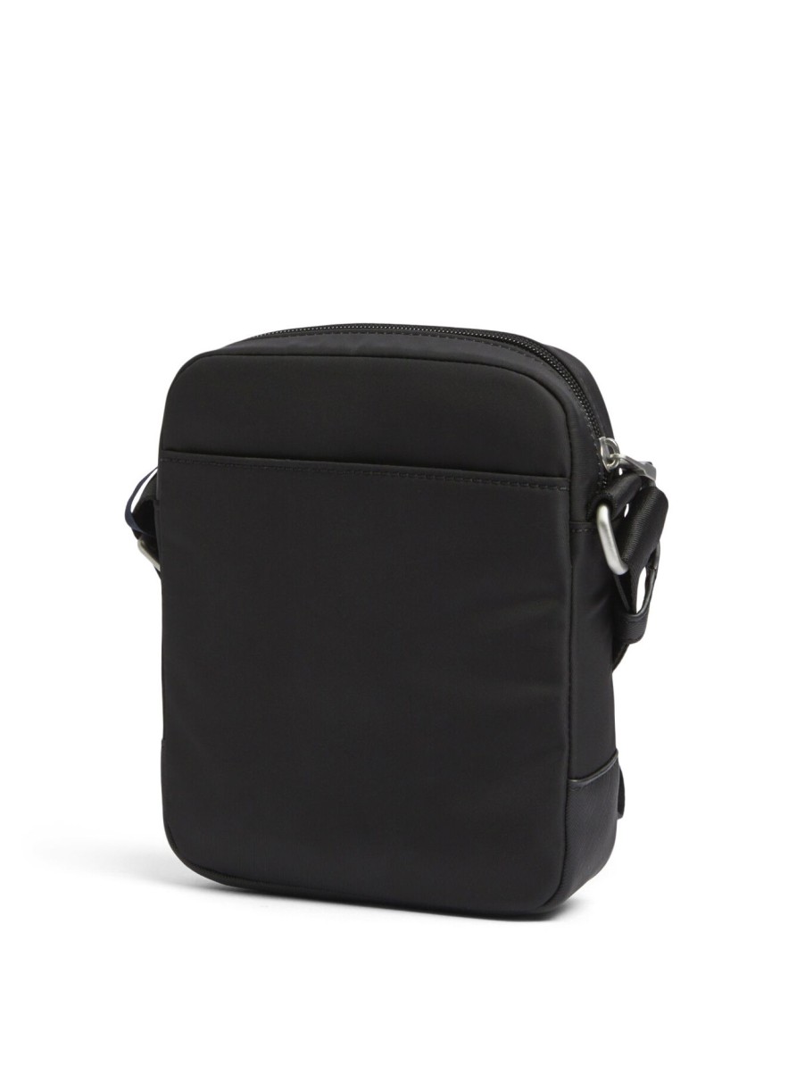 Men Tommy Hilfiger | Elevated Nylon Mini Reporter Bag Black