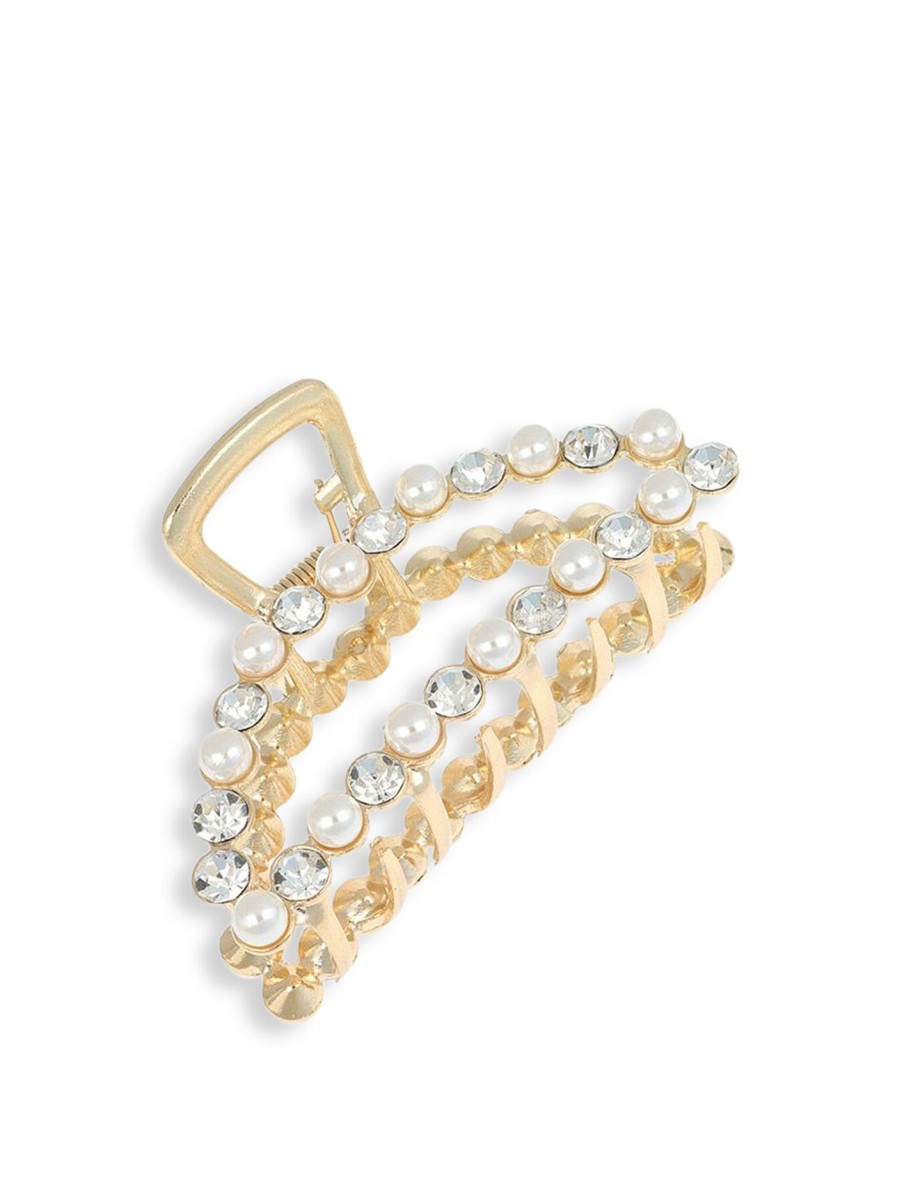 Women L. Erickson USA Hair Accessories | Clarinda Jaw Gold