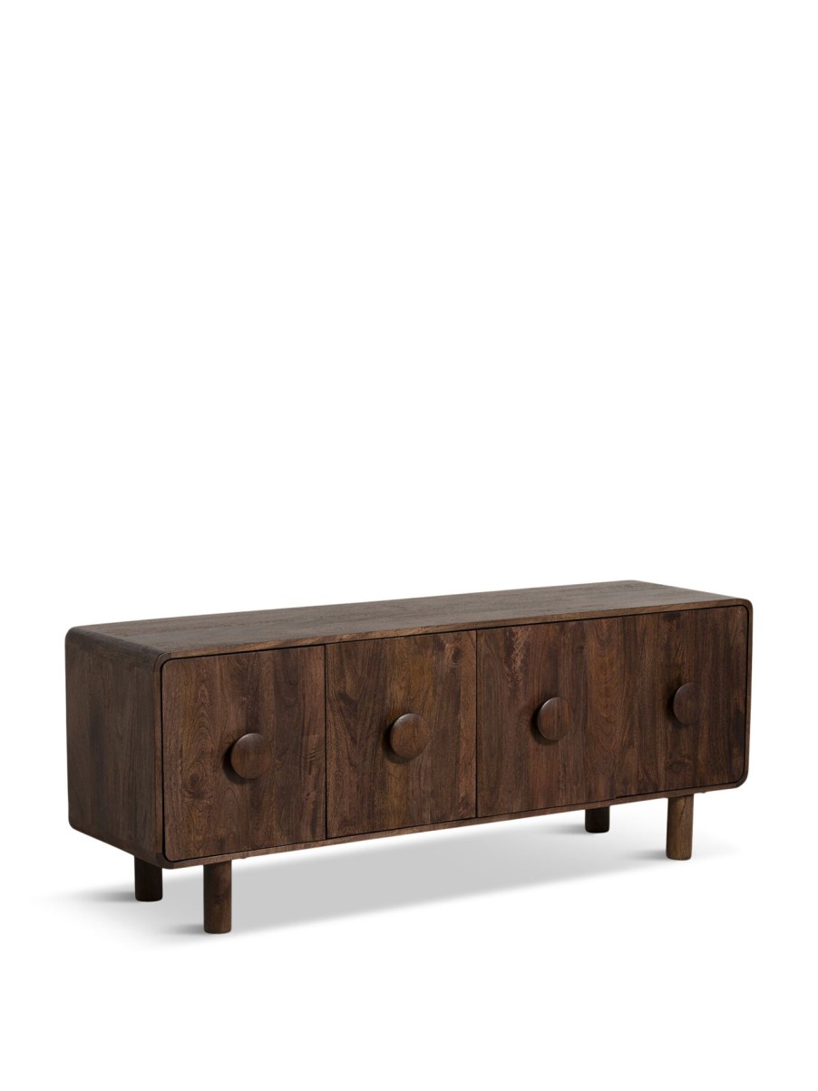 Furniture & Outdoor Barker and Stonehouse Tv Stands & Cabinets | Agra Dark Wood 160Cm Tv Unit