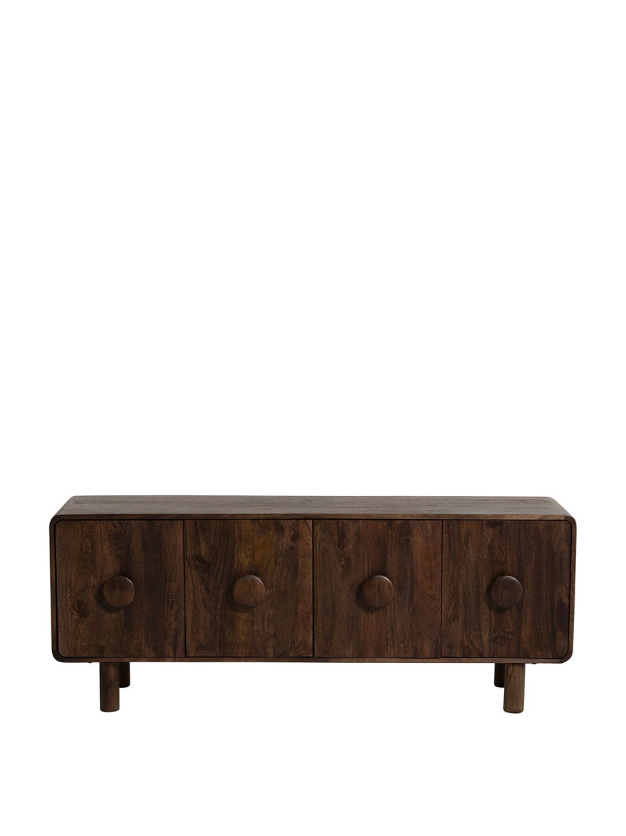 Furniture & Outdoor Barker and Stonehouse Tv Stands & Cabinets | Agra Dark Wood 160Cm Tv Unit