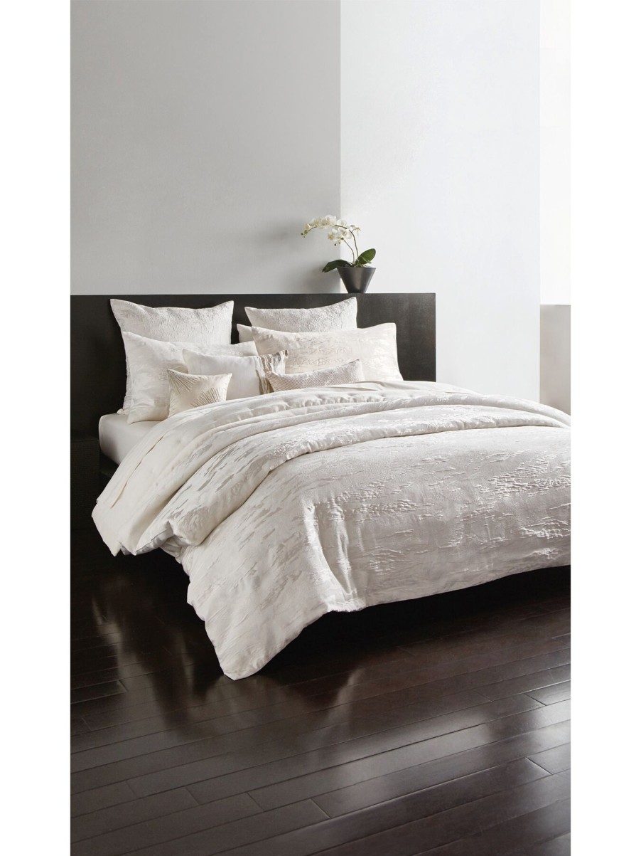 Home & Tech Donna Karan Home Bed Linen | Seduction Duvet Cover Ivory