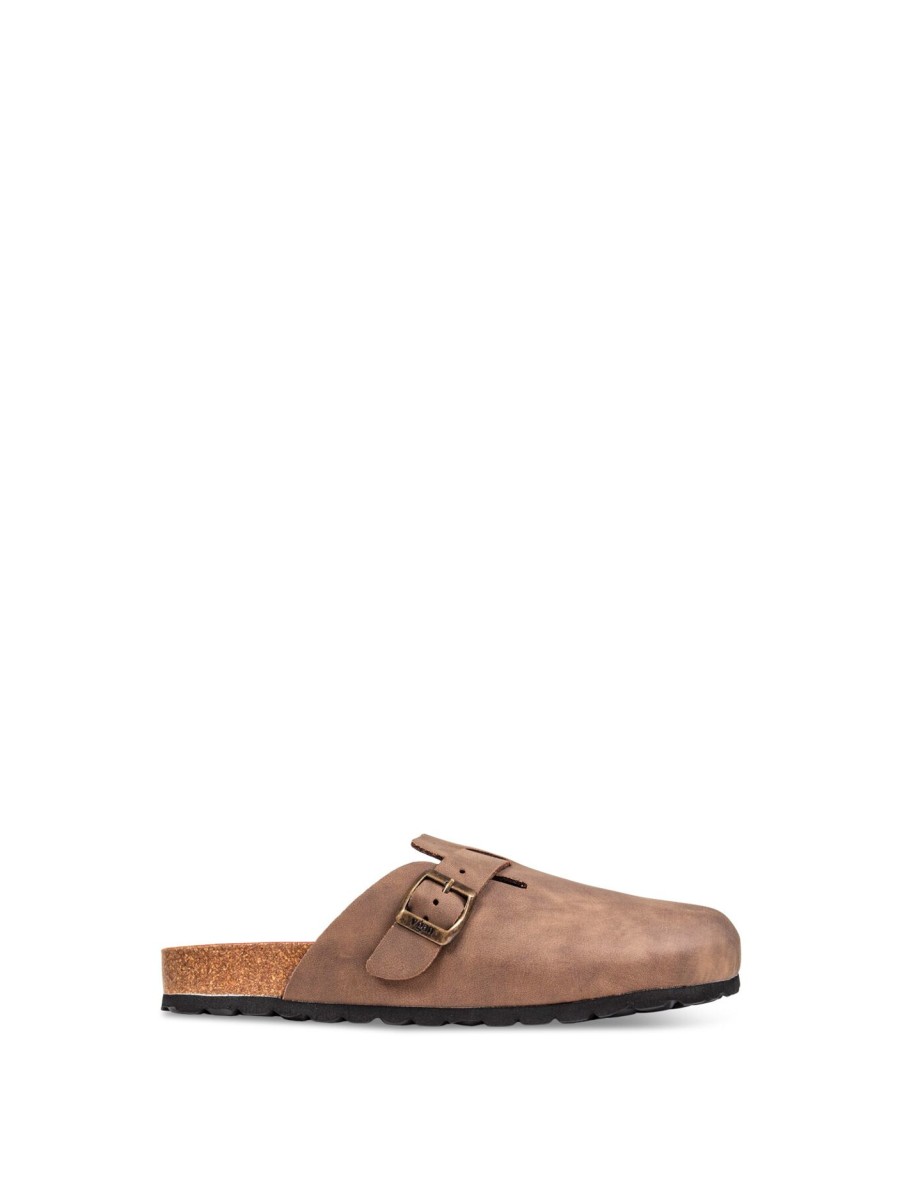 Men V.gan Loafers | V.Gan Vegan Taro Footbed Shoes Brown