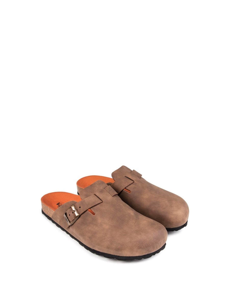 Men V.gan Loafers | V.Gan Vegan Taro Footbed Shoes Brown