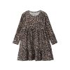 Kids Name It Dresses | Nmfsys Xsl Long Sleeve Dress Oxford Tan