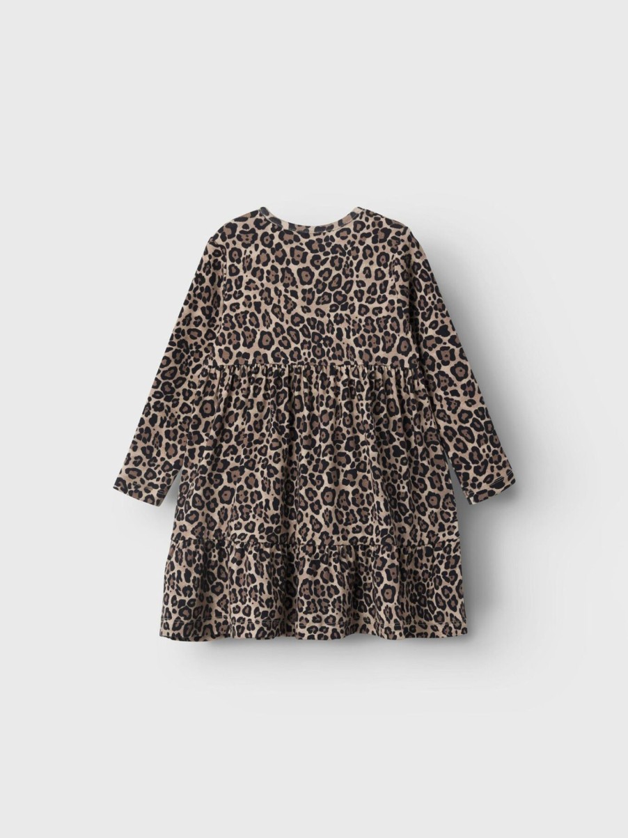 Kids Name It Dresses | Nmfsys Xsl Long Sleeve Dress Oxford Tan