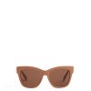 Women Michael Kors Sunglasses | Empire Square Acetate Sunglasses Camel Solid/Brown Solid