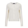 Women French Connection Knitwear | Spring Light Knts Lngslv Cardi Oatmeal Mel