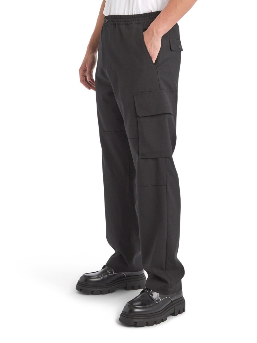 Men Marni Trousers & Shorts | Cargo Trousers With Stitching 00N99