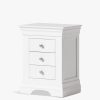 Furniture & Outdoor Bell & Stoccherro Bedside Tables | Castle Combe 3 Draw Bedside Table Light Grey