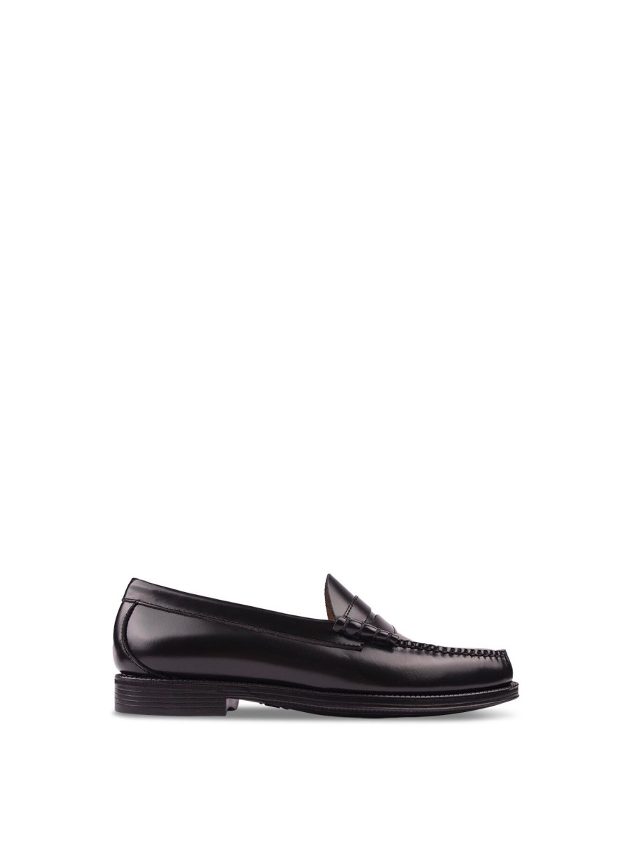 Men Bass Formal Shoes | Bass Larson Moc Penny Shoes Black