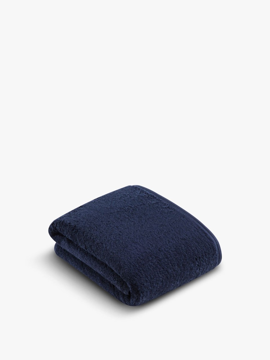 Home & Tech Vossen Towels | Vegan Life Bath Sheet Marine Blue