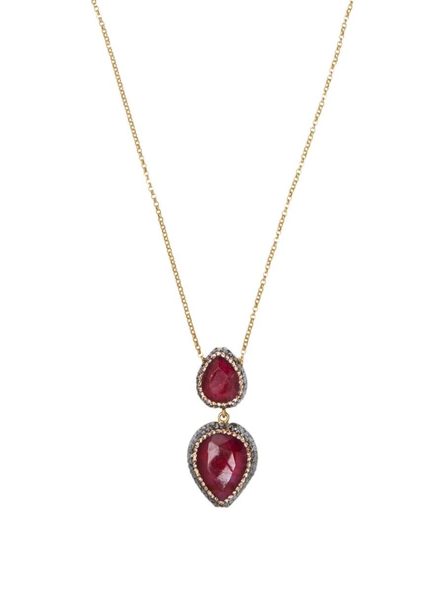 Women Soru Jewellery Jewellery | Soru Ruby Necklace Gold