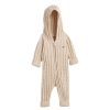 Kids GANT Baby Grows | Cotton Cable Shield One Piece Light Beige Melange