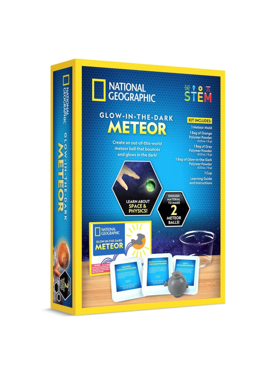 Kids National Geographic Science & Education Toys | Ng Glow In The Dark Meteor