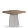 Furniture & Outdoor Barker and Stonehouse Round Dining Tables | Femi Clover White And Brown Round Dining Table