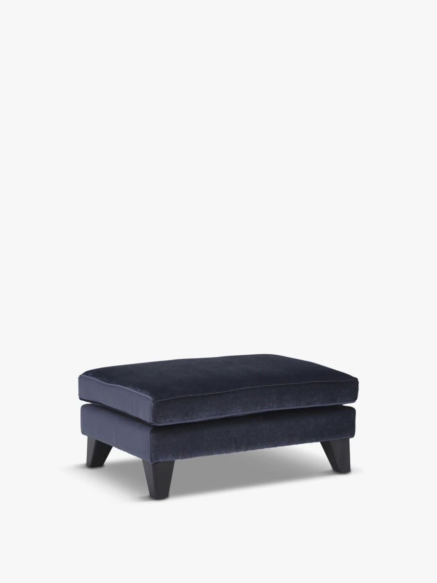 Furniture & Outdoor Barker and Stonehouse Footstools | Rene Footstool Blue