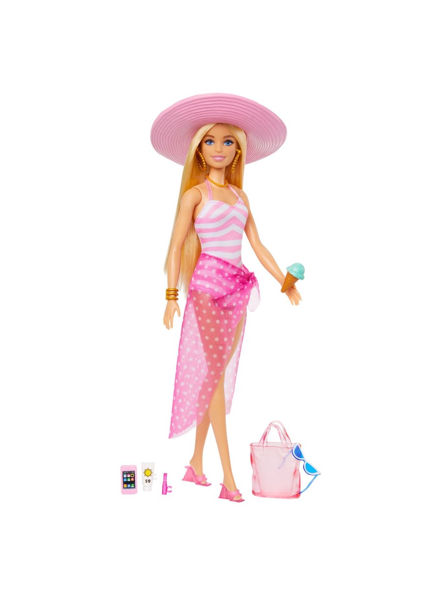 Kids Barbie Action Figures & Dolls | Barbie Deluxe Beach Doll