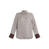 Women Max Mara Leisure Tops | Procida Printed Shirt Stone Geometric