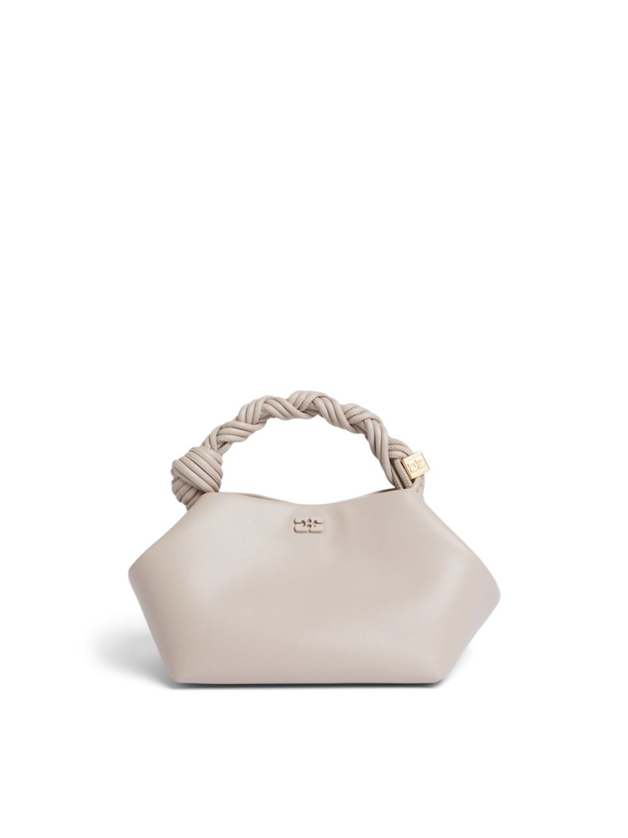 Women GANNI Tote Bags | Ganni Bou Bag Small Oyster Gray