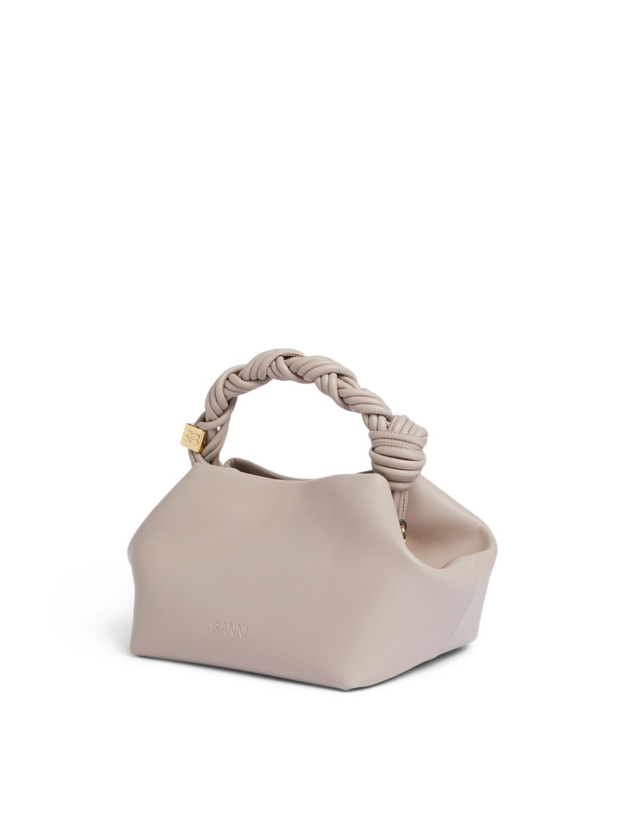 Women GANNI Tote Bags | Ganni Bou Bag Small Oyster Gray