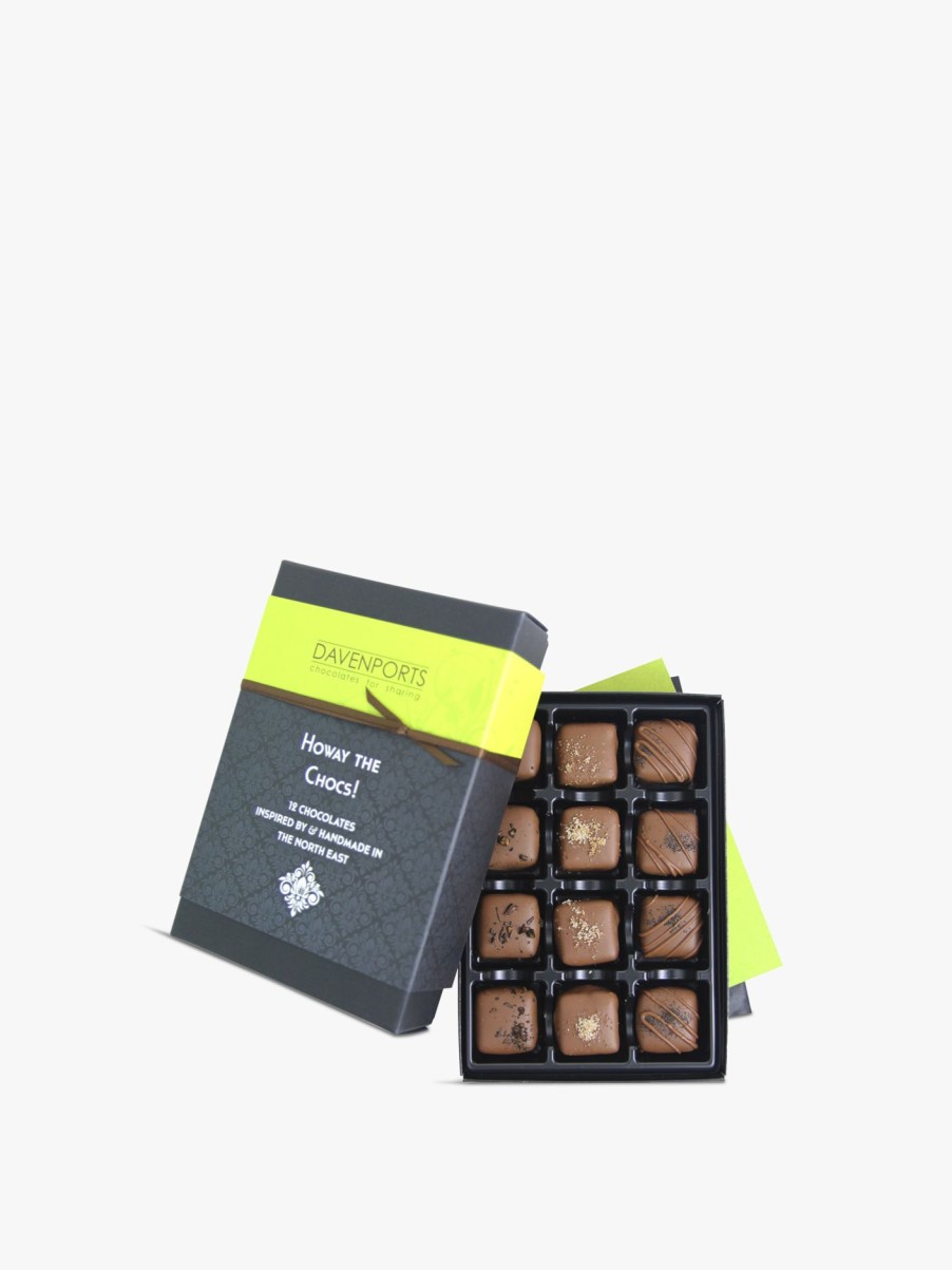 Food & Drink Davenports Chocolate | Howay The Chocolates 12 Piece