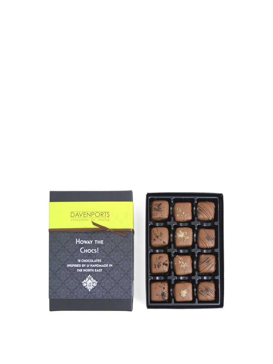 Food & Drink Davenports Chocolate | Howay The Chocolates 12 Piece