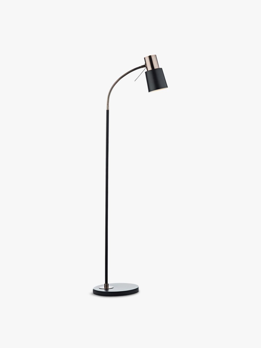 Home & Tech Dar Lighting Floor Lamps | Bond Floor Lamp Copper Black